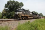 NS 8183 takes train 21M through milepost 116